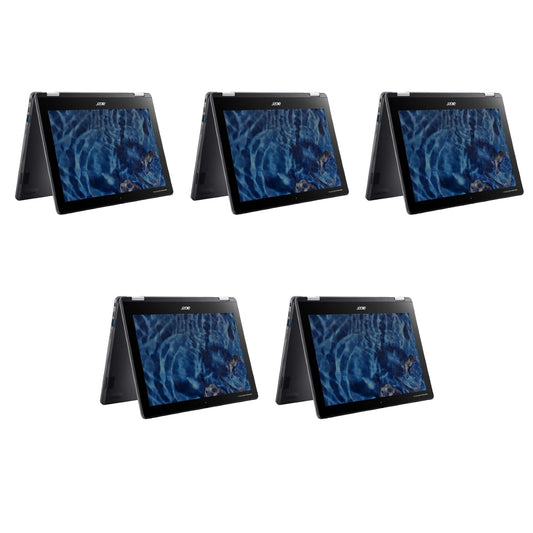 5-Pack Acer Chromebook Spin 512 R851TN-C3ET 12" 2-in-1 Touchscreen, Intel Celeron 4GB RAM, 32GB eMMC, Chrome OS (B-Grade)