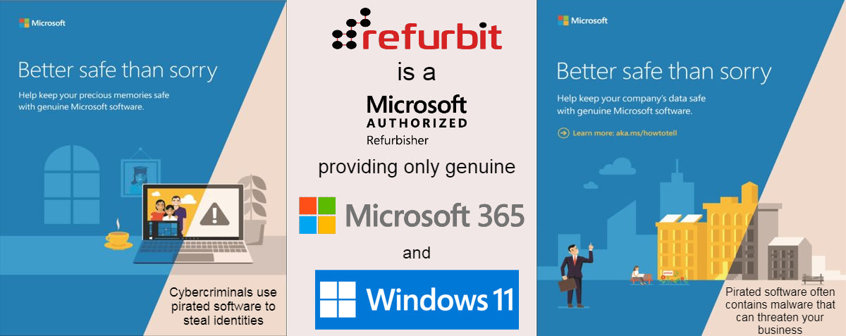 Refurbit provides genuine Microsoft software