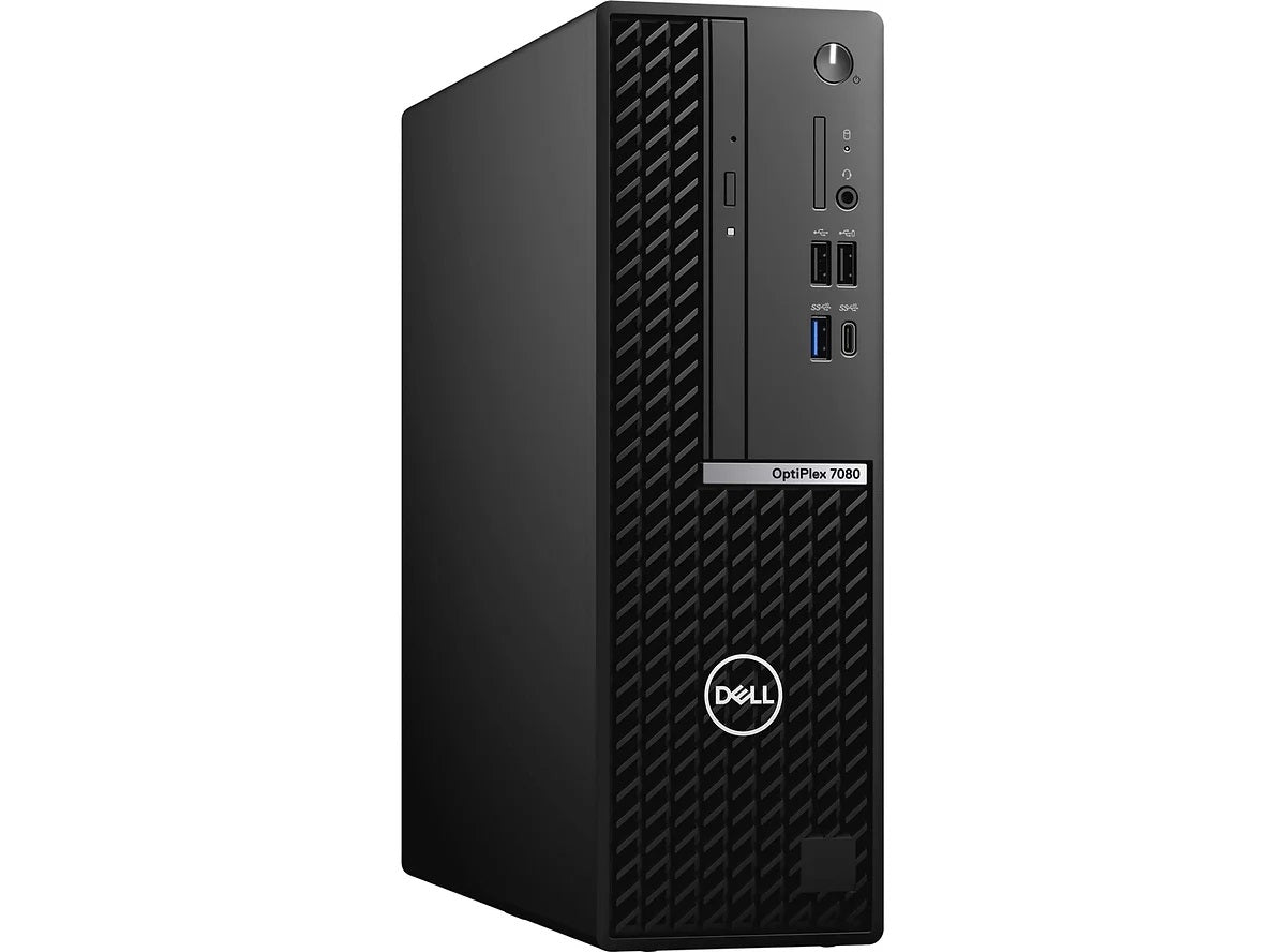 Dell OptiPlex 7080 desktop computer tower on a white background
