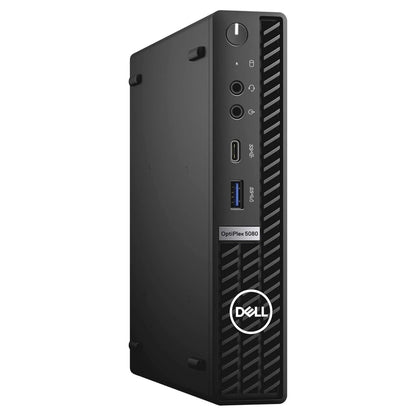 Dell OptiPlex 5080 Micro Desktop Computer, Intel Core i5-10th Gen, 16GB RAM, 512GB SSD, Win11 Pro. (Refurbished)