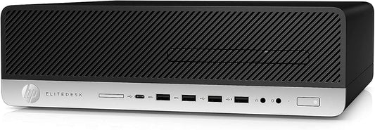 HP EliteDesk 800 G4 SFF Desktop Computer, Intel Core i5, 16GB RAM, 256GB SSD, Win11 Pro (Renewed)